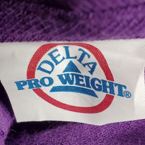 Delta Pro Weight T Shirt 0 Days Without Sarcasm 2XL XXL Purple 100% Preshrunk - Picture 3 of 5